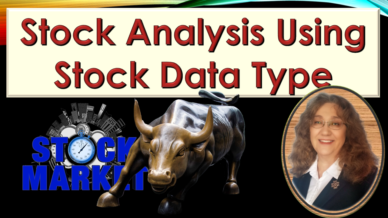 Image ink for video on Stock Analysis using Stock Data Type