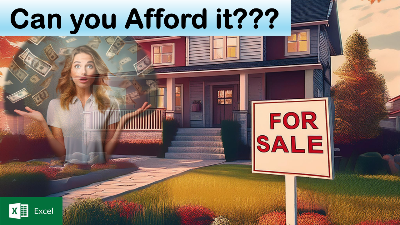 Picture of house with For Sale sign.   Image for Video on House Affordability Calculator
