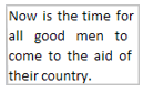 Example of justified text alignment in Excel showing even text distribution
