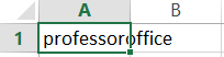 Excel cell with text overflow before applying shrink to fit
