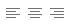 Excel horizontal alignment buttons for left, center, and right alignment